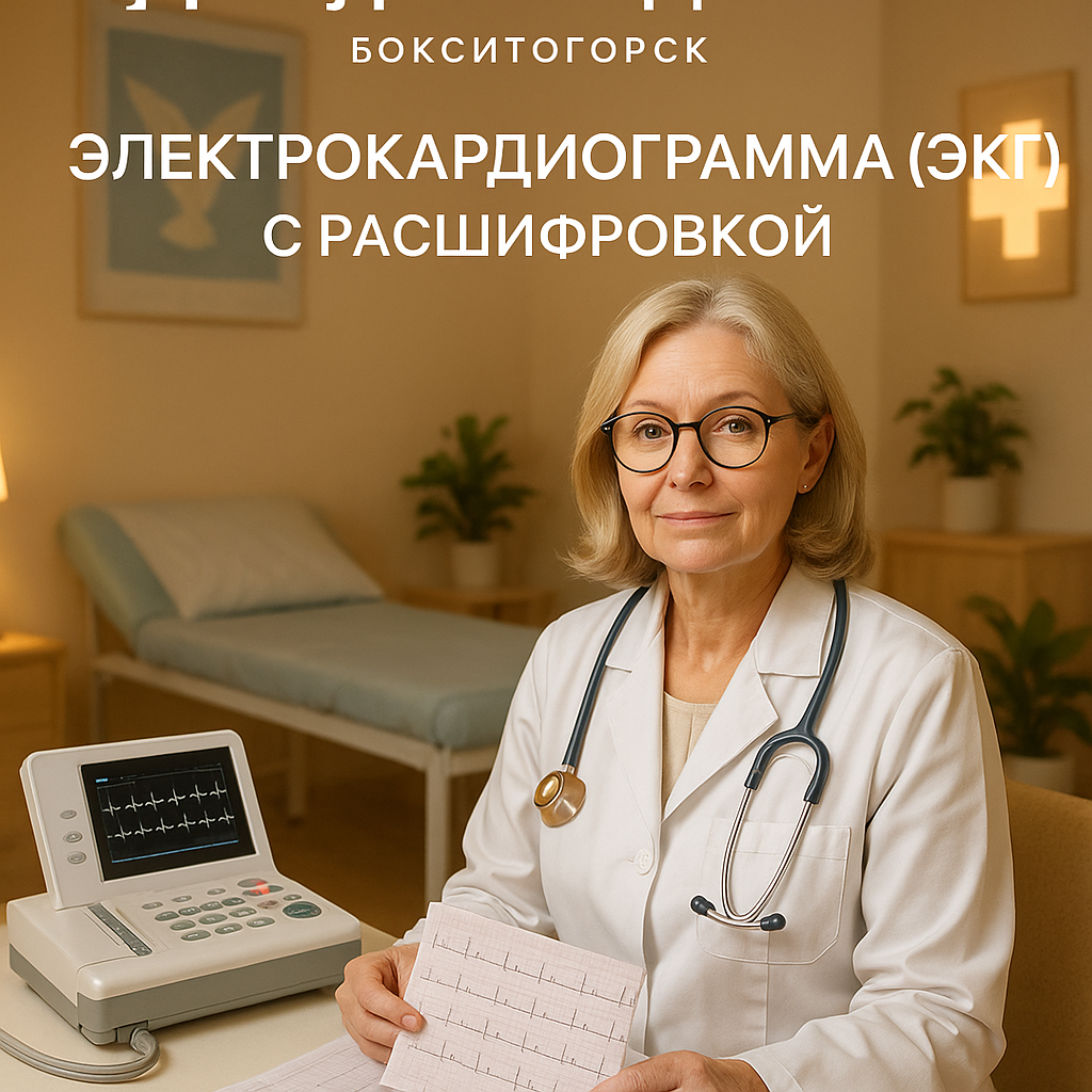 Электрокардиограмма (ЭКГ) с расшифровкой